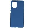 BAOHU Hoesje Geschikt voor de Samsung Galaxy S10 Lite - Backcover Color Telefoonhoesje - Navy