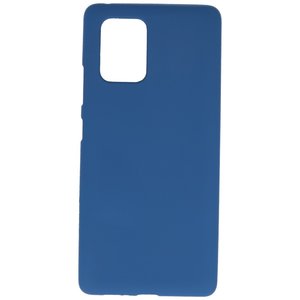 BAOHU Hoesje Geschikt voor de Samsung Galaxy S10 Lite - Backcover Color Telefoonhoesje - Navy