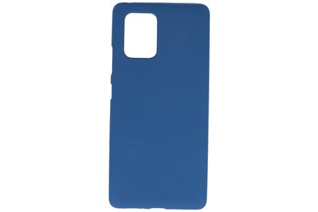 BackCover Hoesje Color Telefoonhoesje voor Samsung Galaxy S10 Lite - Navy