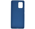 BAOHU Hoesje Geschikt voor de Samsung Galaxy S10 Lite - Backcover Color Telefoonhoesje - Navy