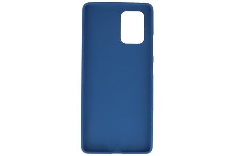 BackCover Hoesje Color Telefoonhoesje voor Samsung Galaxy S10 Lite - Navy