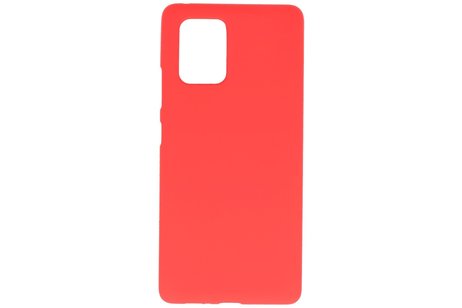 BAOHU Hoesje Geschikt voor de Samsung Galaxy S10 Lite - Backcover Color Telefoonhoesje - Rood