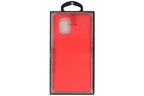 BAOHU Hoesje Geschikt voor de Samsung Galaxy S10 Lite - Backcover Color Telefoonhoesje - Rood