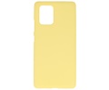 BAOHU Hoesje Geschikt voor de Samsung Galaxy S10 Lite - Backcover Color Telefoonhoesje - Geel