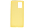 Hoesje Geschikt voor de Samsung Galaxy S10 Lite - Backcover Color Telefoonhoesje - Geel