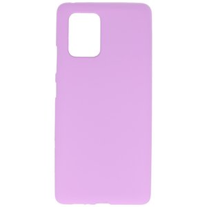 BAOHU Hoesje Geschikt voor de Samsung Galaxy S10 Lite - Backcover Color Telefoonhoesje - Paars