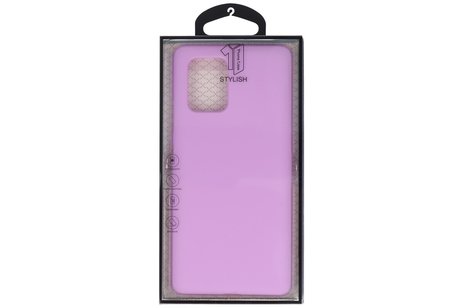 BAOHU Hoesje Geschikt voor de Samsung Galaxy S10 Lite - Backcover Color Telefoonhoesje - Paars