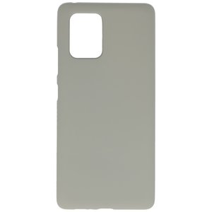 BAOHU Hoesje Geschikt voor de Samsung Galaxy S10 Lite - Backcover Color Telefoonhoesje - Grijs