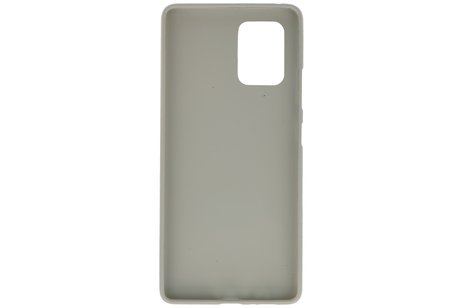 BAOHU Hoesje Geschikt voor de Samsung Galaxy S10 Lite - Backcover Color Telefoonhoesje - Grijs
