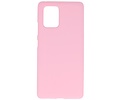 BAOHU Hoesje Geschikt voor de Samsung Galaxy S10 Lite - Backcover Color Telefoonhoesje - Roze