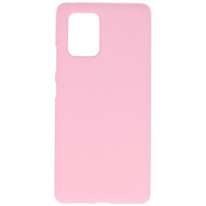 BackCover Hoesje Color Telefoonhoesje voor Samsung Galaxy S10 Lite - Roze