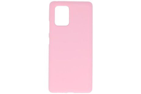 BackCover Hoesje Color Telefoonhoesje voor Samsung Galaxy S10 Lite - Roze