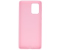 BAOHU Hoesje Geschikt voor de Samsung Galaxy S10 Lite - Backcover Color Telefoonhoesje - Roze