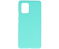 BAOHU Hoesje Geschikt voor de Samsung Galaxy S10 Lite - Backcover Color Telefoonhoesje - Turquoise