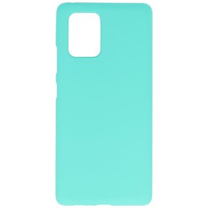 BAOHU Hoesje Geschikt voor de Samsung Galaxy S10 Lite - Backcover Color Telefoonhoesje - Turquoise