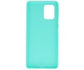 BAOHU Hoesje Geschikt voor de Samsung Galaxy S10 Lite - Backcover Color Telefoonhoesje - Turquoise