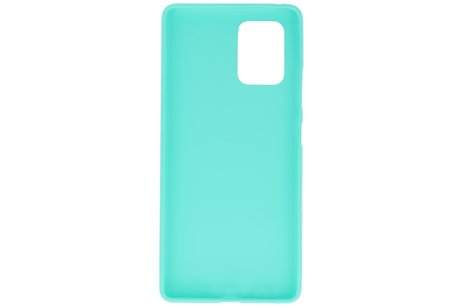 BAOHU Hoesje Geschikt voor de Samsung Galaxy S10 Lite - Backcover Color Telefoonhoesje - Turquoise