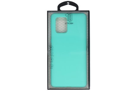 BAOHU Hoesje Geschikt voor de Samsung Galaxy S10 Lite - Backcover Color Telefoonhoesje - Turquoise