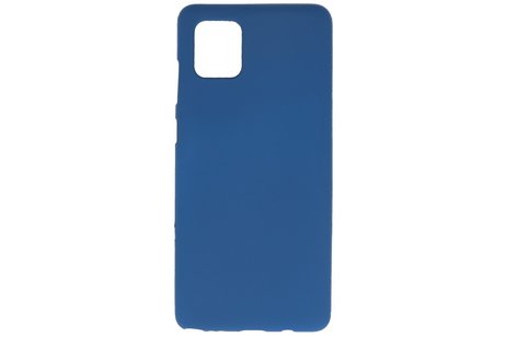 BackCover Hoesje Color Telefoonhoesje voor Samsung Galaxy Note 10 Lite - Navy