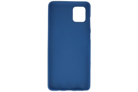 BAOHU Hoesje Geschikt voor de Samsung Galaxy Note 10 Lite - Backcover Color Telefoonhoesje - Navy