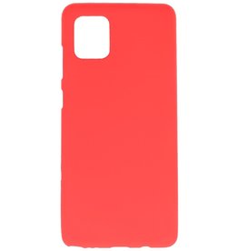 BAOHU BackCover Hoesje Color Telefoonhoesje Samsung Galaxy Note 10 Lite - Rood