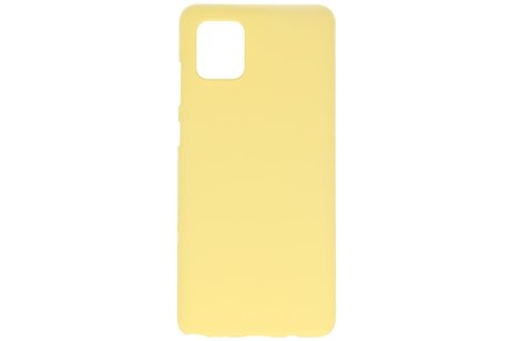 BackCover Hoesje Color Telefoonhoesje voor Samsung Galaxy Note 10 Lite - Geel