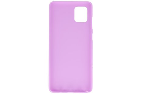 BAOHU Hoesje Geschikt voor de Samsung Galaxy Note 10 Lite - Backcover Color Telefoonhoesje - Paars