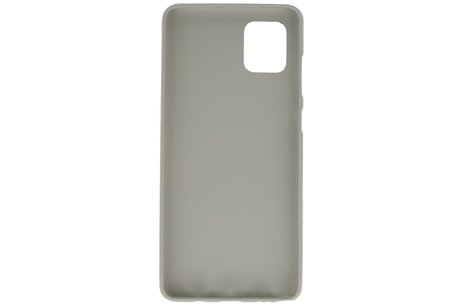 BAOHU Hoesje Geschikt voor de Samsung Galaxy Note 10 Lite - Backcover Color Telefoonhoesje - Grijs