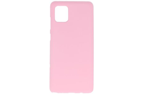 BackCover Hoesje Color Telefoonhoesje voor Samsung Galaxy Note 10 Lite - Roze