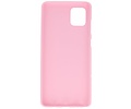 BAOHU Hoesje Geschikt voor de Samsung Galaxy Note 10 Lite - Backcover Color Telefoonhoesje - Roze