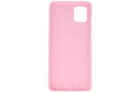 BAOHU Hoesje Geschikt voor de Samsung Galaxy Note 10 Lite - Backcover Color Telefoonhoesje - Roze