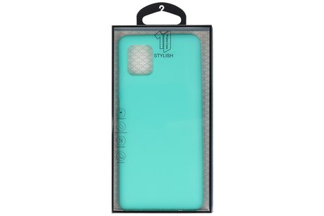BAOHU Hoesje Geschikt voor de Samsung Galaxy Note 10 Lite - Backcover Color Telefoonhoesje - Turquoise