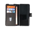 BAOHU Handmade Leer Telefoonhoesje - Wallet Case - Portemonnee Hoesje voor Samsung Galaxy S20 - Zwart