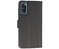 BAOHU BAOHU Handmade Leer Telefoonhoesje - Wallet Case - Portemonnee Hoesje - Geschikt voor Samsung Galaxy S20 - Zwart