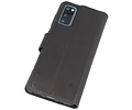 BAOHU BAOHU Handmade Leer Telefoonhoesje - Wallet Case - Portemonnee Hoesje - Geschikt voor Samsung Galaxy S20 - Zwart