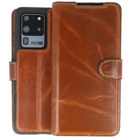 BAOHU BAOHU Handmade Leer Telefoonhoesje Samsung Galaxy S20 Ultra Bruin