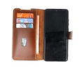 BAOHU BAOHU Handmade Leer Telefoonhoesje - Wallet Case - Portemonnee Hoesje - Geschikt voor Samsung Galaxy S20 Ultra - Bruin