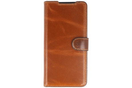 BAOHU BAOHU Handmade Leer Telefoonhoesje - Wallet Case - Portemonnee Hoesje - Geschikt voor Samsung Galaxy S20 Ultra - Bruin