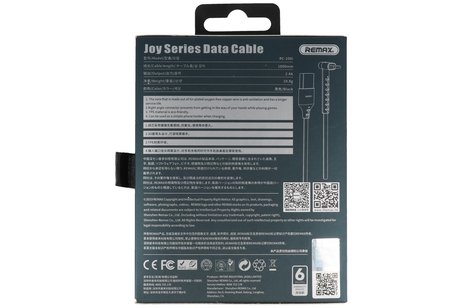 BAOHU REMAX RC-100i USB Kabel met Staande Functie voor iPhone Zwart