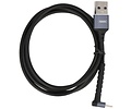 BAOHU REMAX RC-100i USB Kabel met Staande Functie voor iPhone Zwart