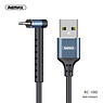 REMAX RC-100i USB Kabel met Staande Functie voor iPhone Zwart