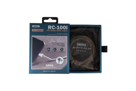 BAOHU REMAX RC-100i USB Kabel met Staande Functie voor iPhone Wit