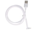 BAOHU REMAX RC-100i USB Kabel met Staande Functie voor iPhone Wit