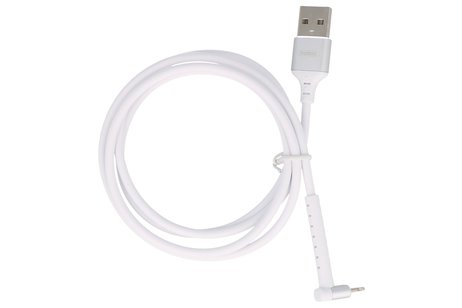 REMAX RC-100i USB Kabel met Staande Functie voor iPhone Wit