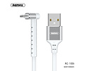 REMAX RC-100i USB Kabel met Staande Functie voor iPhone Wit