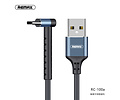 BAOHU REMAX RC-100a Type C USB Kabel met Staande Functie Zwart
