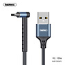 BAOHU REMAX RC-100a Type C USB Kabel met Staande Functie Zwart