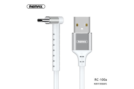 BAOHU REMAX RC-100a Type C USB Kabel met Staande Functie Wit