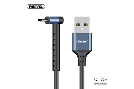 REMAX RC-100m Micro USB Kabel met Staande Functie Zwart