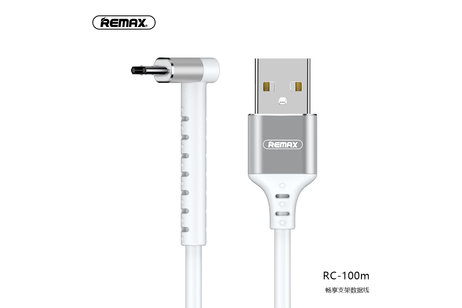 REMAX RC-100m Micro USB Kabel met Staande Functie Wit